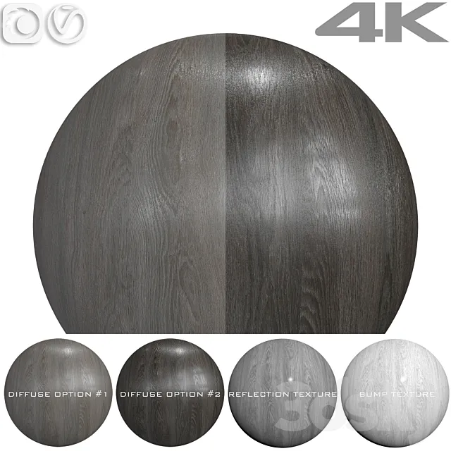 Seamless textures – OAK 3D Model