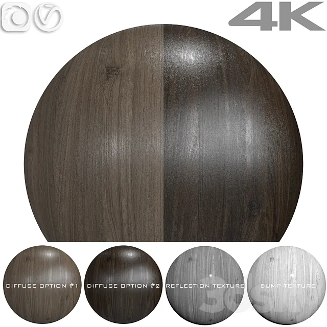 Seamless textures – TEAK 3D Model