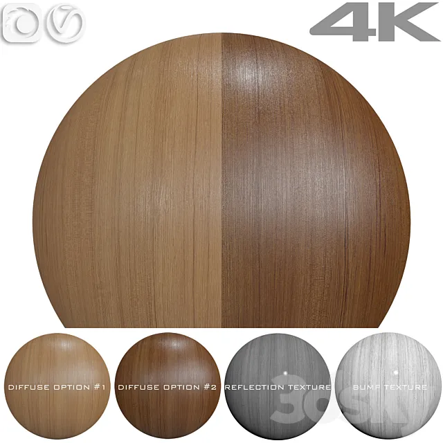 Seamless textures – TEAK 3D Model