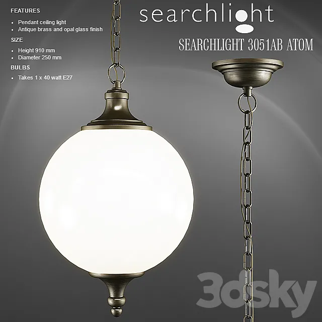 SEARCHLIGHT 3051AB ATOM 3D Model SEARCHLIGHT 3051AB ATOM 3D Model