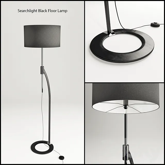Searchlight Floor Lamp 3D Model Searchlight Floor Lamp 3D Model
