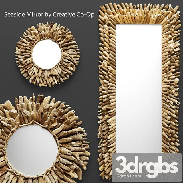 Seaside mirror by creative co-op 3D Model Download