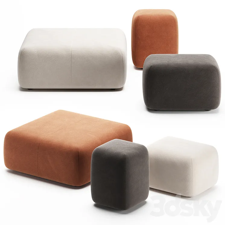 SEASON | Pouf by Viccarbe 3D Model Free Download