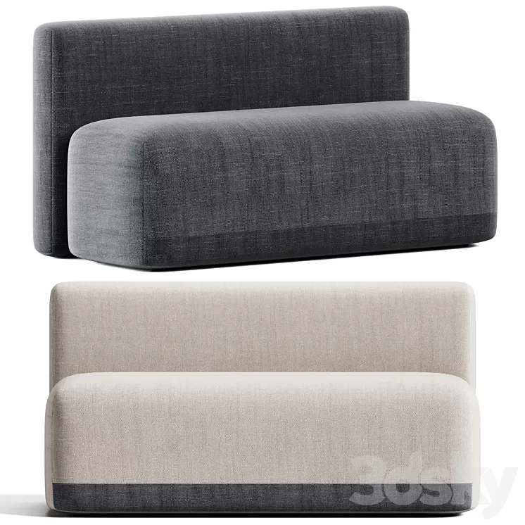 Season Sofa Model A – Straight by Viccarbe 3D Model Free Download