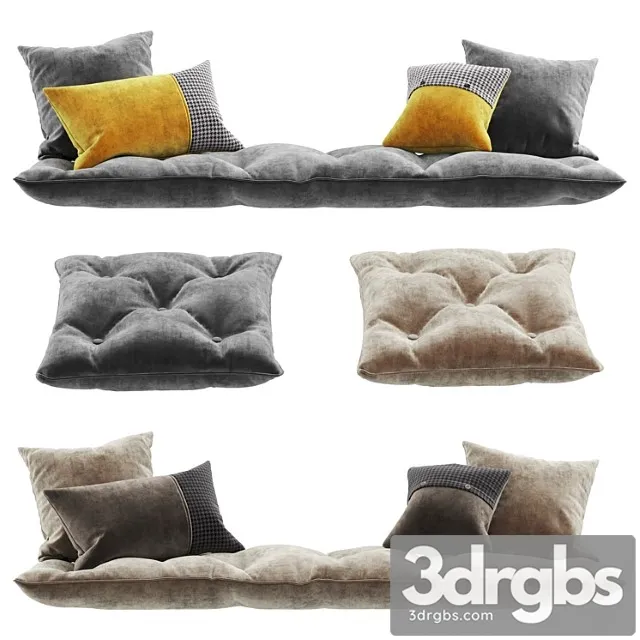 Seat pillow set 6 3D Model Download Seat pillow set 6 3D Model Download
