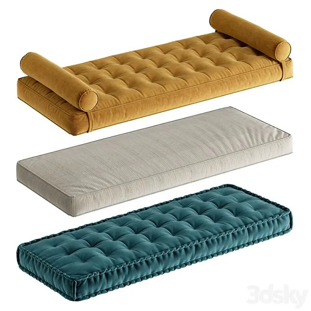 Seat Pillows Set 6 3D Model