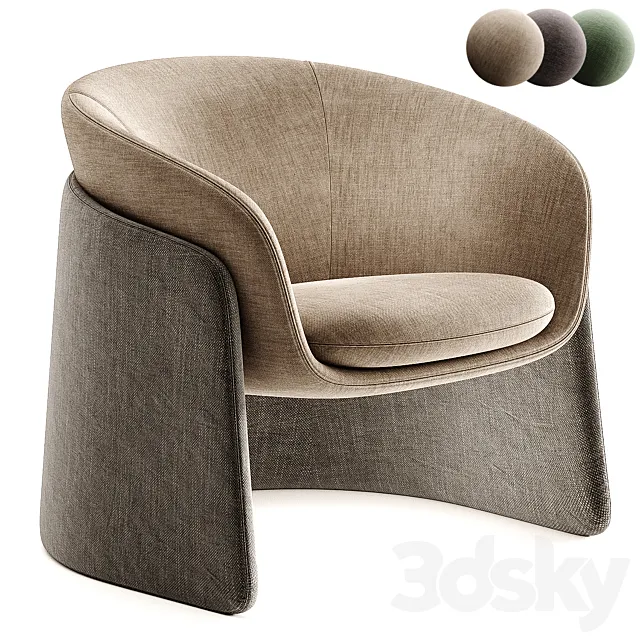 Seba Lounge Chair Davis 3D Model