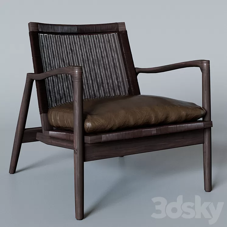Sebago Chair by Crate and Barrel 3D Model