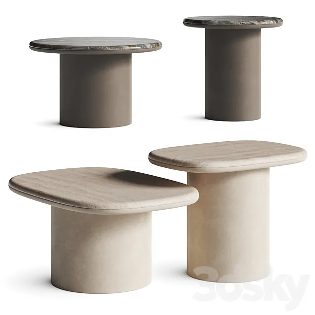 Secolo Gemini Coffee Tables 3DModel