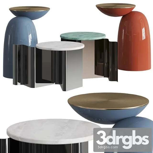 Secolo pingu and sketch coffee & side tables 2 3D Model Download Secolo pingu and sketch coffee & side tables 2 3D Model Download
