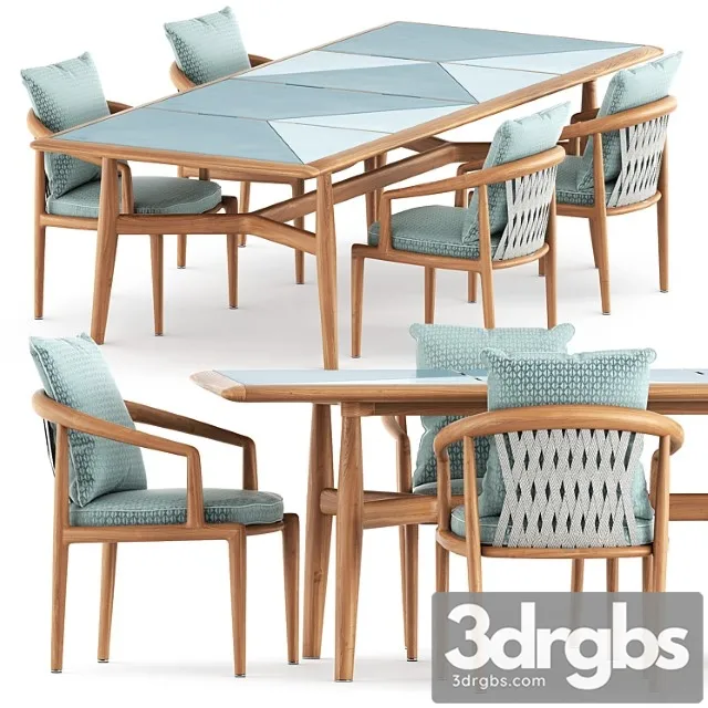 Secret Garden Chair And Table By Poltrona Frau 3D Model Download