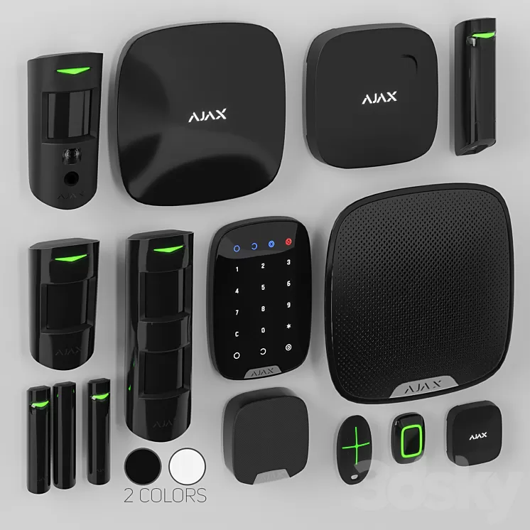 Security alarm system Ajax 3D Model