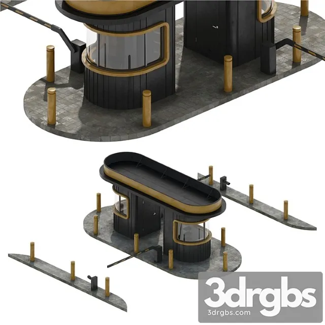 Security post 2 3D Model Download