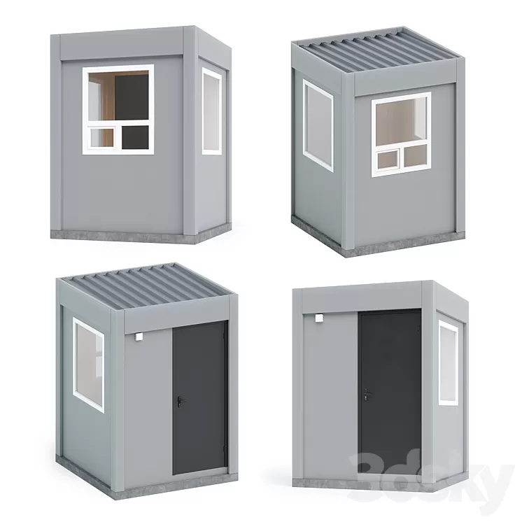 Security post 3D Model