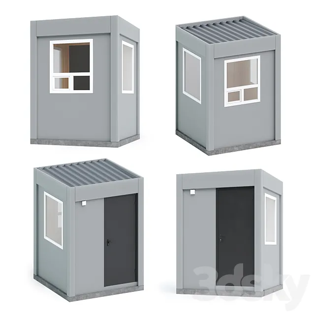 Security post 3D Model