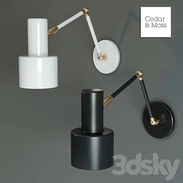 Sedar & Moss Articulated Ridge Sconce 3DModel