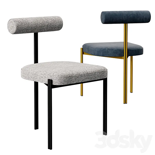 Sedia Caillou Chair By Liu Jo Living 3dmodel - 3dsky Decor Helper