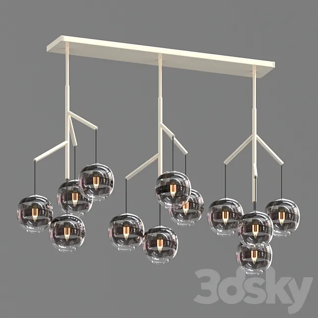 sedona_triple_chandelier 3DModel sedona_triple_chandelier 3DModel