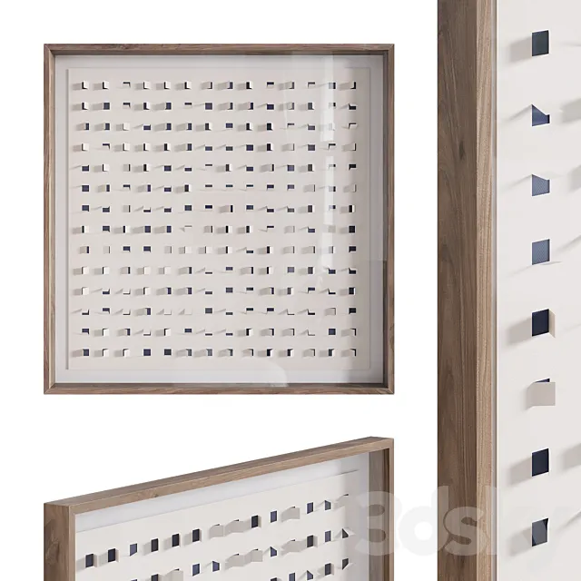 See Through Wall Art 48×48 3D Model