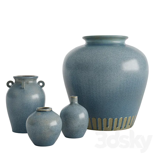 Seehorn Handcrafted Vases 3D Model