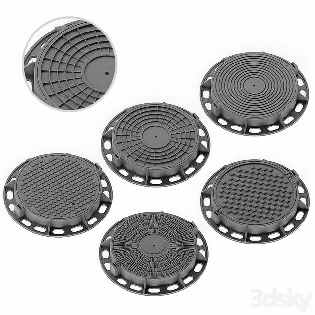 Seewer manhole 3D Model Seewer manhole 3D Model