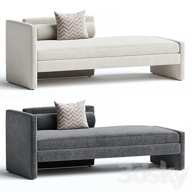 SEGMENT | Fabric day bed By TRNK 3D Model
