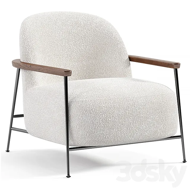 SEJOUR LOUNGE CHAIR By Gubi 3D Model SEJOUR LOUNGE CHAIR By Gubi 3D Model