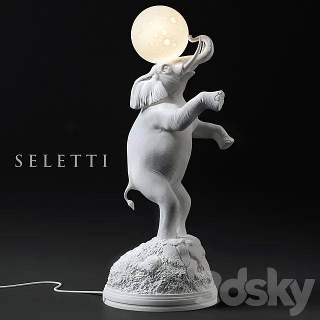 Seletti Elephant Lamp 3D Model Seletti Elephant Lamp 3D Model