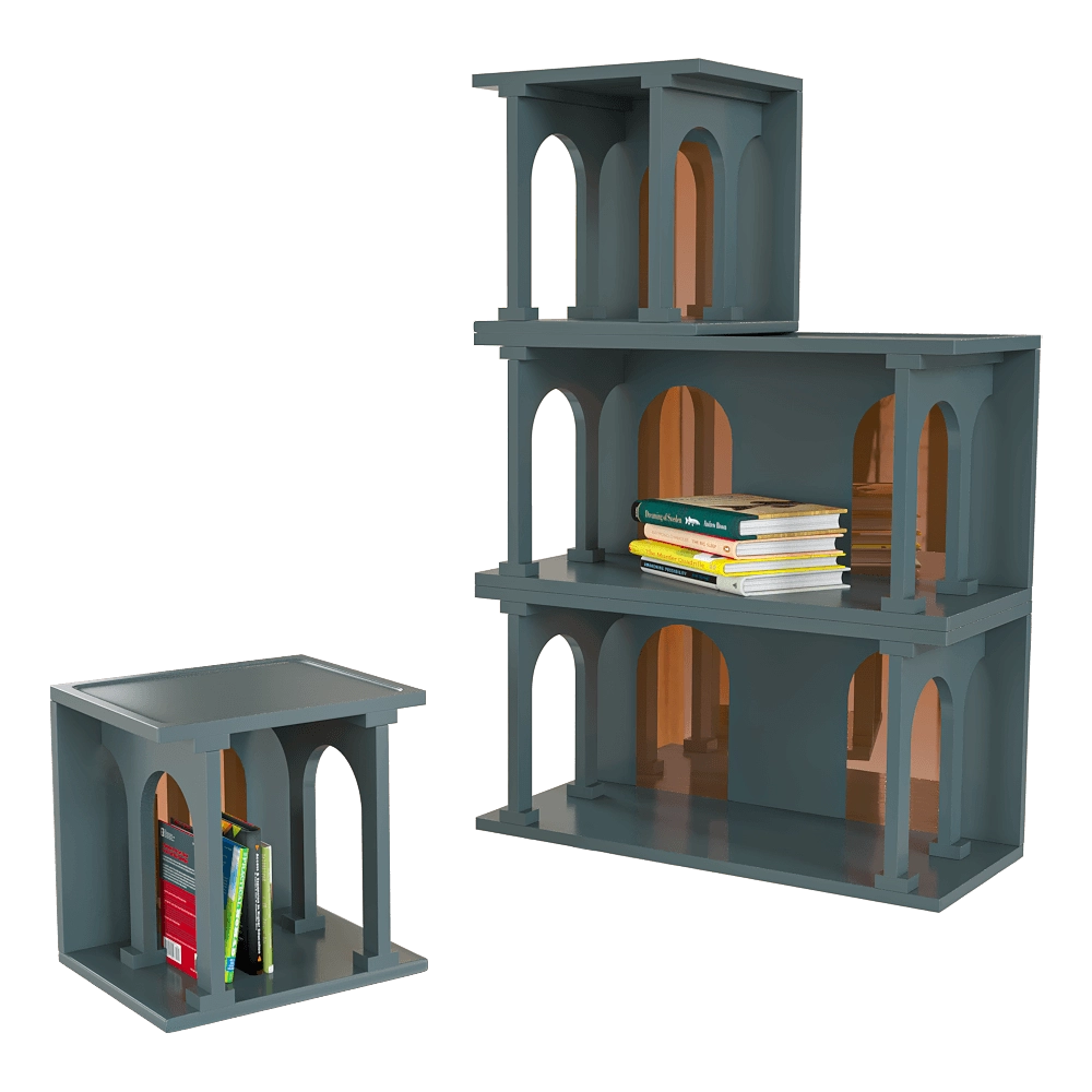 SELETTI – Modular bookcase Renaissance 3D Model SELETTI – Modular bookcase Renaissance 3D Model