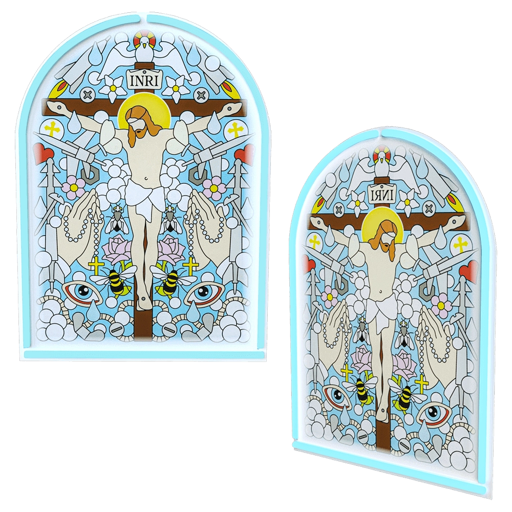 SELETTI – Wall lamp Gospel Led signs Jesus 3D Model SELETTI – Wall lamp Gospel Led signs Jesus 3D Model