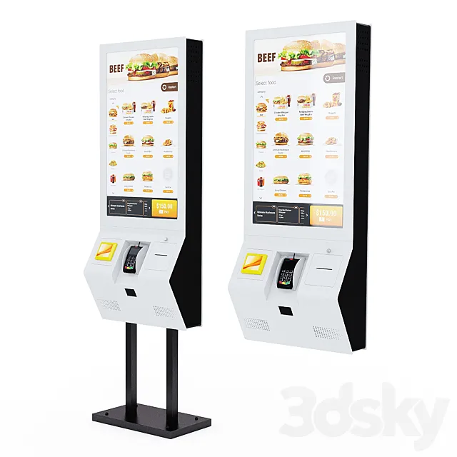 Self-service kiosk 3D Model