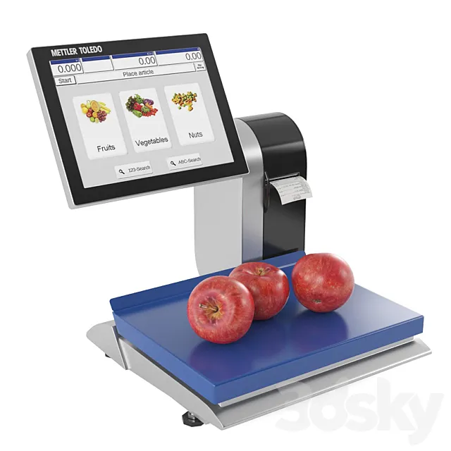 Self-service scales Mettler Toledo UC-GTT-M 3D Model