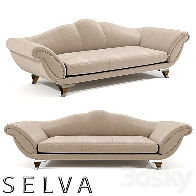 Selva sofa Art.1141 3D Model Selva sofa Art.1141 3D Model