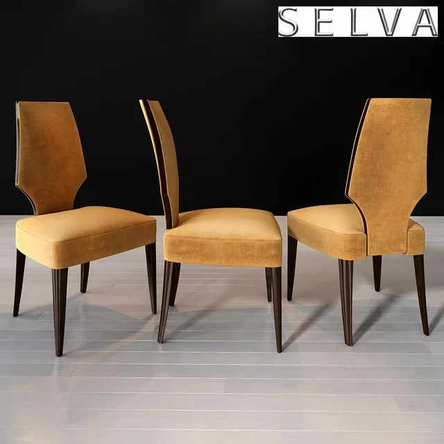Selva Vendome chair Art.1056 3D Model