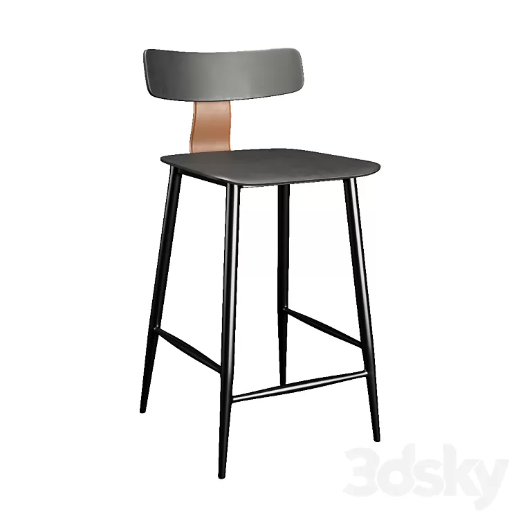 Semi-bar chair Ant 3D Model Free Download