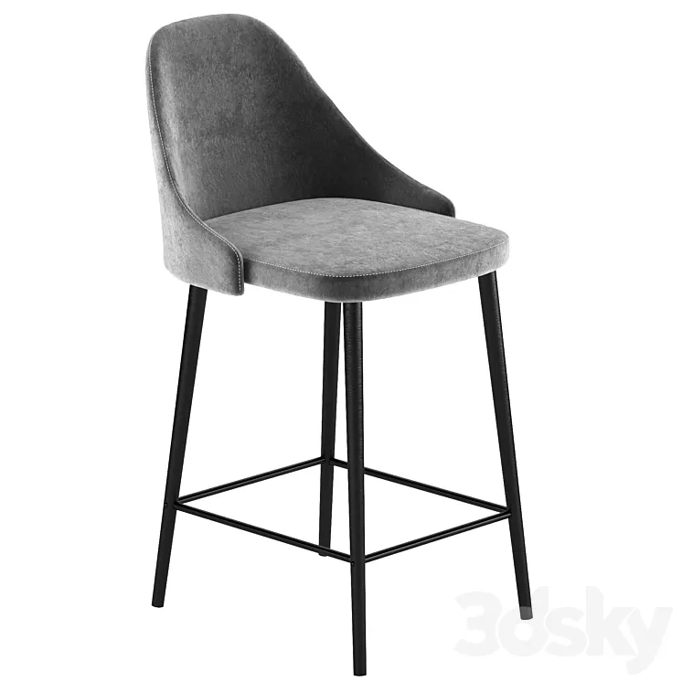 Semi-bar chair Jama 3D Model Free Download