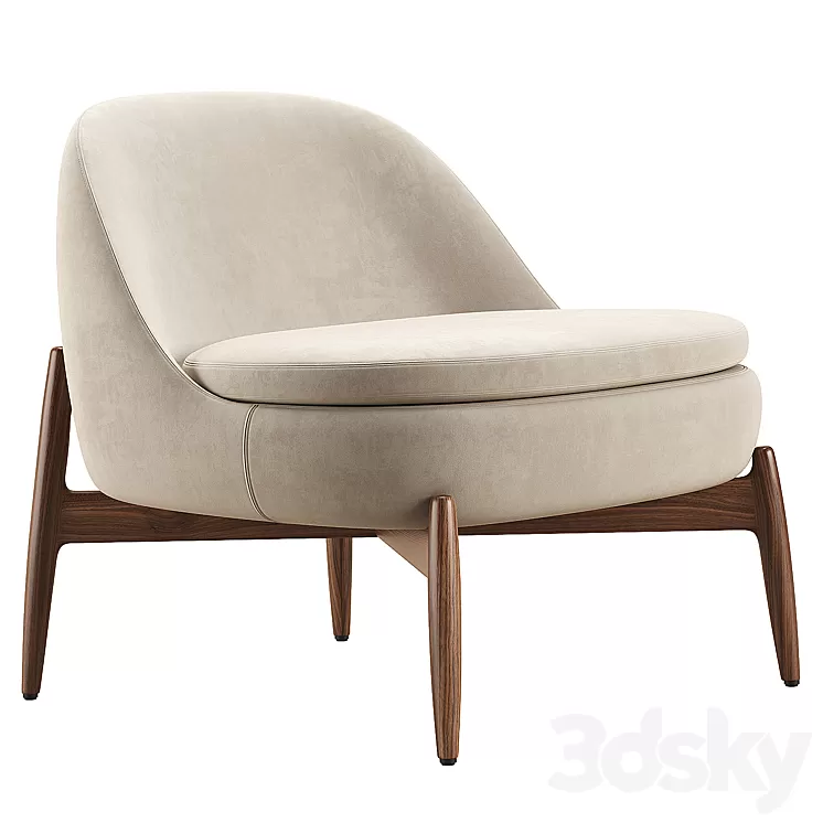 Sendai Easy Chair / Minotti 3D Model Sendai Easy Chair / Minotti 3D Model