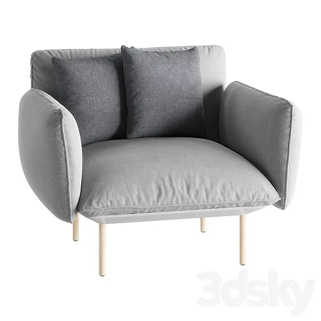 SENJA one seat sofa by Tribu 3D Model SENJA one seat sofa by Tribu 3D Model