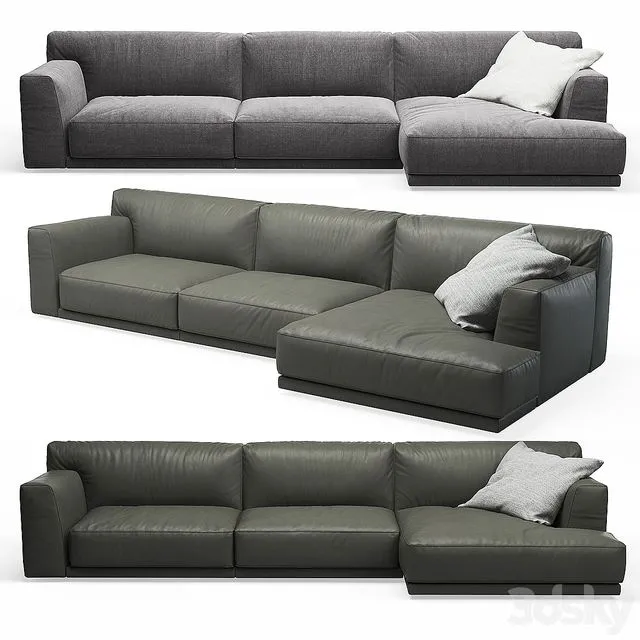 Seoul Poliform Corner Sofa 3D Model