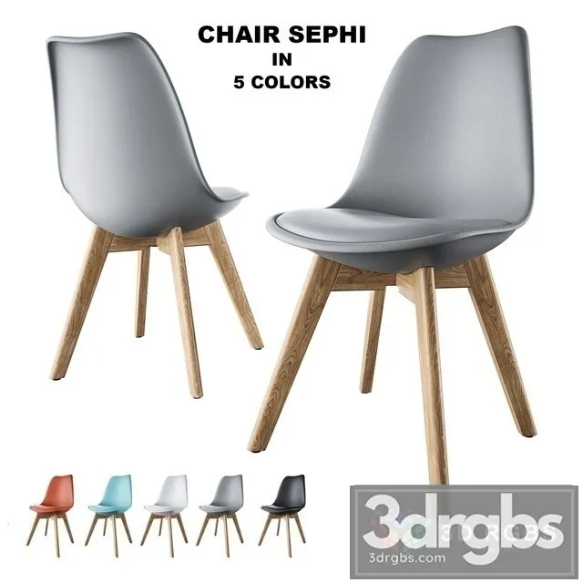Sephi 5 Colors Chair 3D Model Download Sephi 5 Colors Chair 3D Model Download