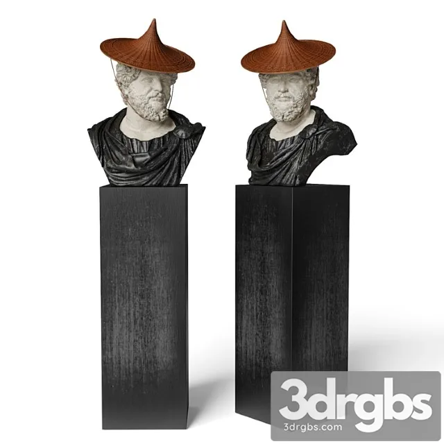 Septimius bust with hat Septimius bust with hat