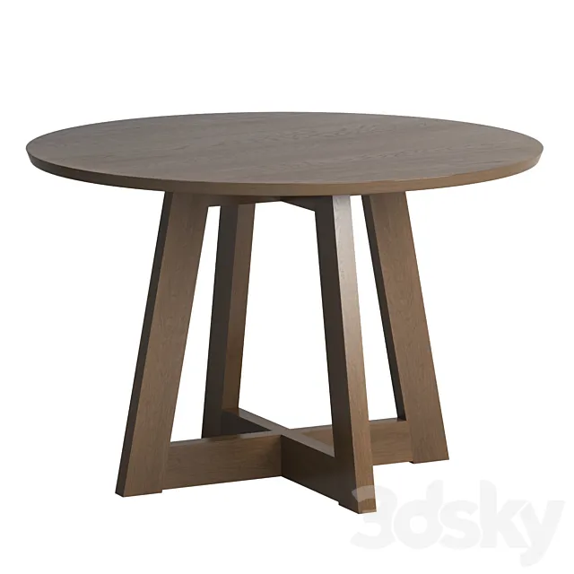 Serafina Round Dining Table 3D Model