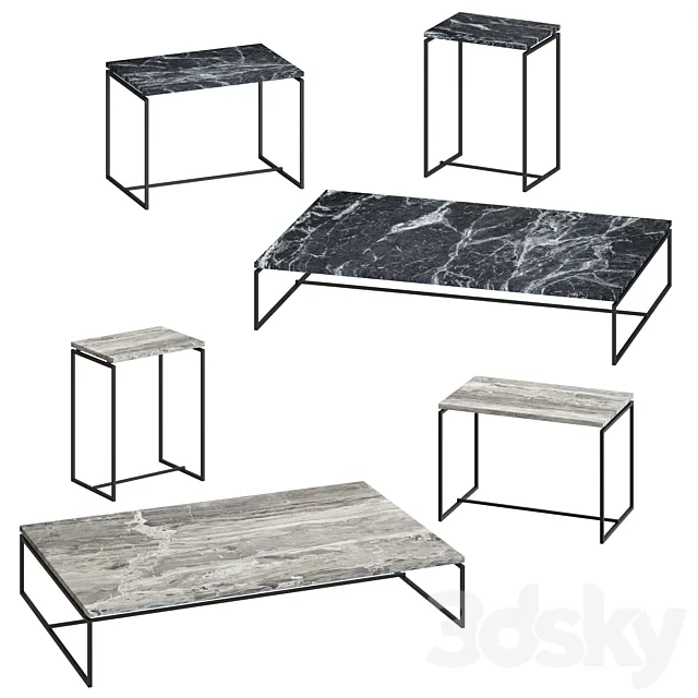 Serax Dialect – coffee tables 3D Model