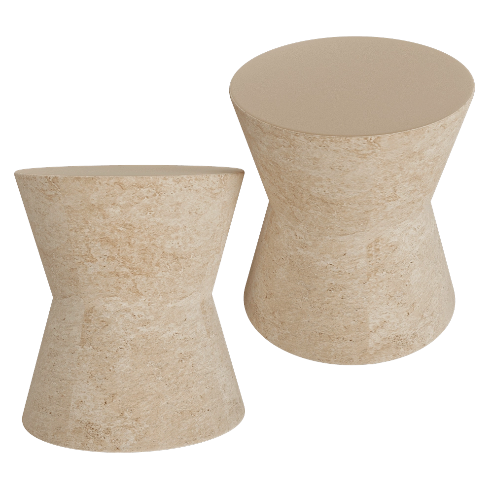 Serax – Side table beige Pawn 3D Model