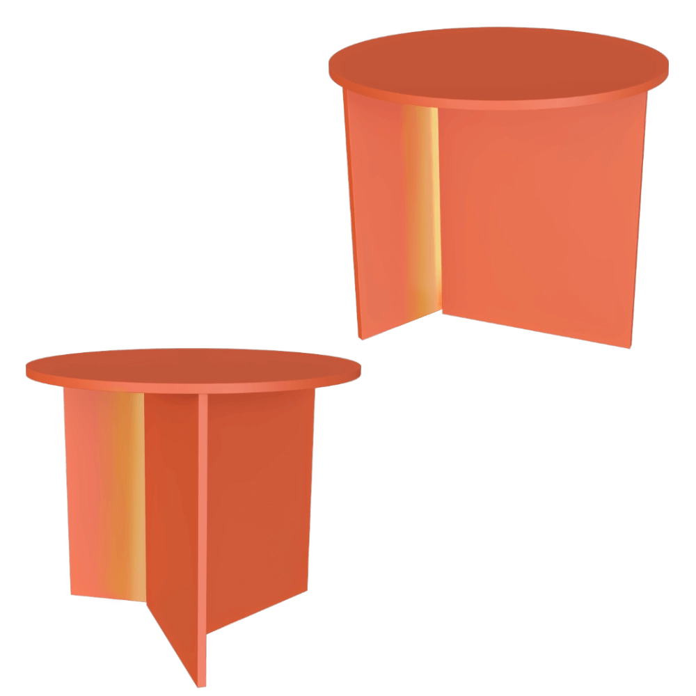 Serax – Side table with LED light orange Stella 3D Model