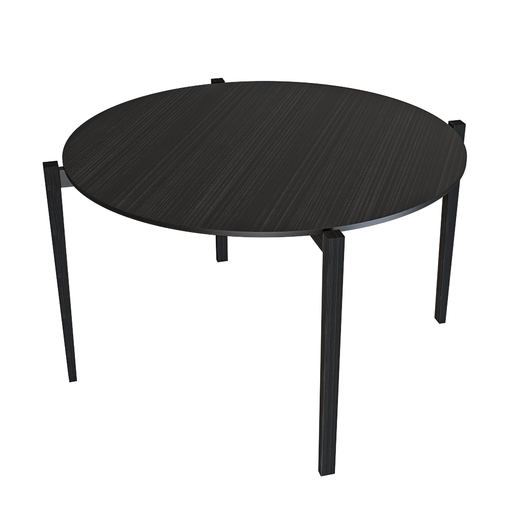 Serax – Table round beech black Eloïs 3D Model