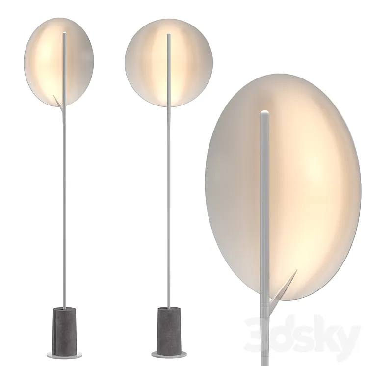 Serene Floor Lamp 3D Model Free Download