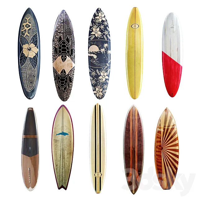 Serfboards 1 3D Model
