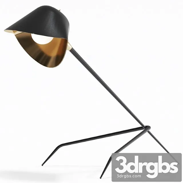 Serge mouille tripode table lamp Serge mouille tripode table lamp