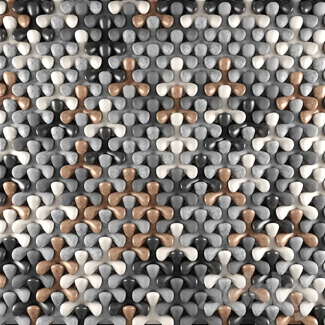 Sergey Makhno Tetrapod Tiles 3D Model